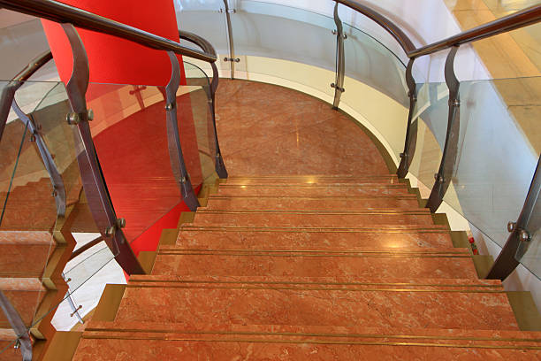 istock city indoor glass rotary stairs 453439683