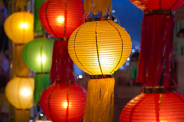 istock Asian lanterns in lantern festival 453440611