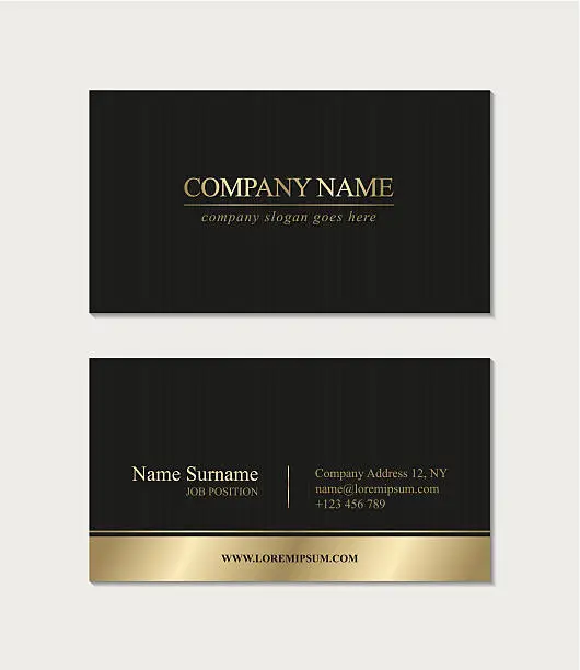 Vector illustration of Business card template