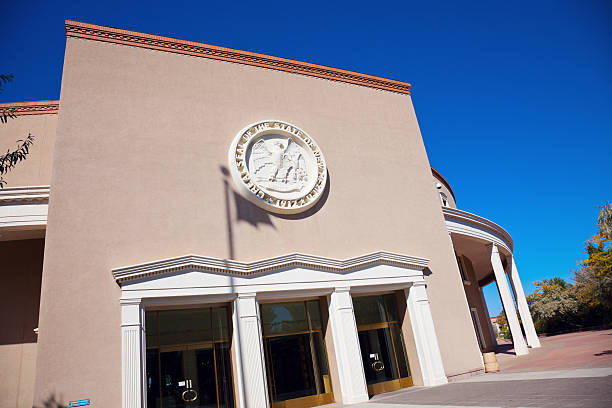 istock Santa Fe - entrance to State Capitol Building. 453441777