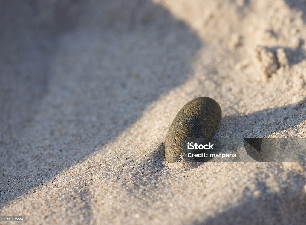 Ciottolo sulla sabbia - Foto stock royalty-free di Ambientazione esterna