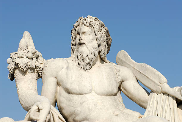 istock Statue the tiber at Tuileries in Paris 453449367