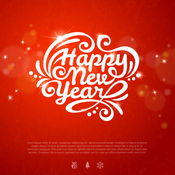 illustrations, cliparts, dessins animés et icônes de red romantique de la nouvelle année fond avec lumières de saveurs et texture. - 2013 new years eve ideas concepts