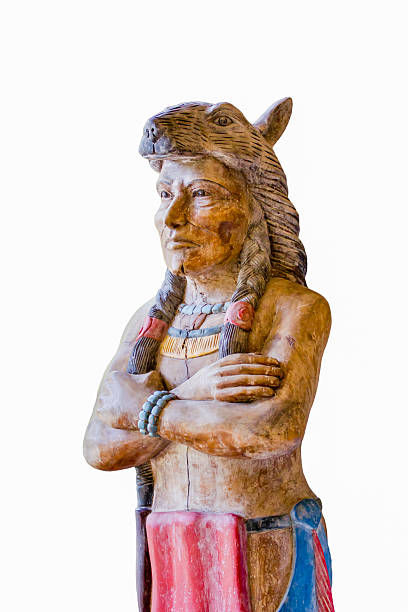istock Old carved cigar store Indian 453452673