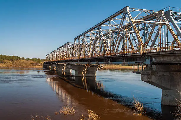 River bridge near Daugavpils, Latvia