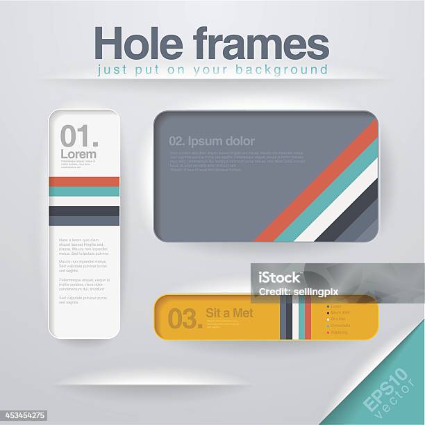 Topic Frame Desings Vector Design Frames Template For Infographics Web Etc Stock ...