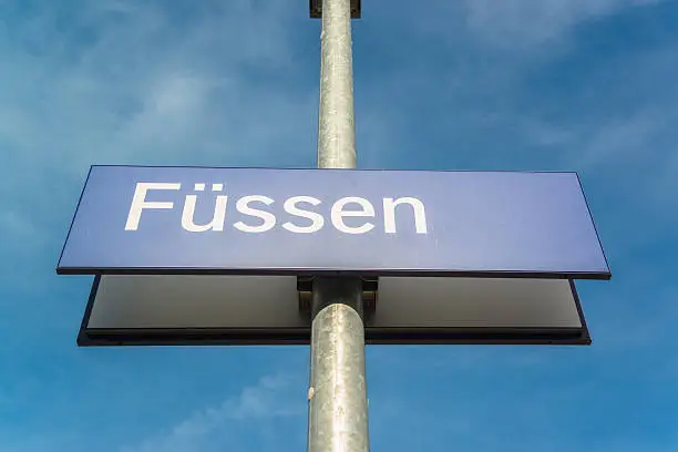 Photo of Fussen board, Bavaria, Bayern, Germany