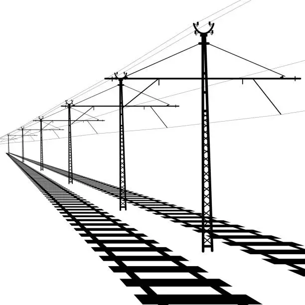 Vector illustration of Railroad