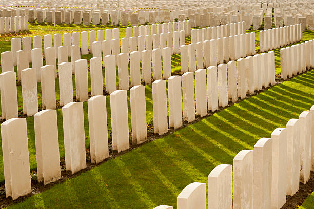 istock Tyne Cot Cemetery in Ypres world war belgium flanders 453461973