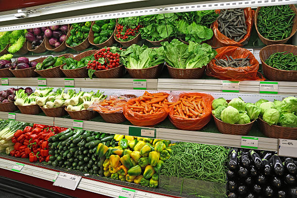 istock Vegetables on sale in a supermarket 453467561
