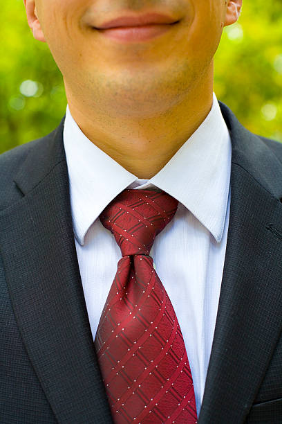 istock Tie of the groom close up 453467671