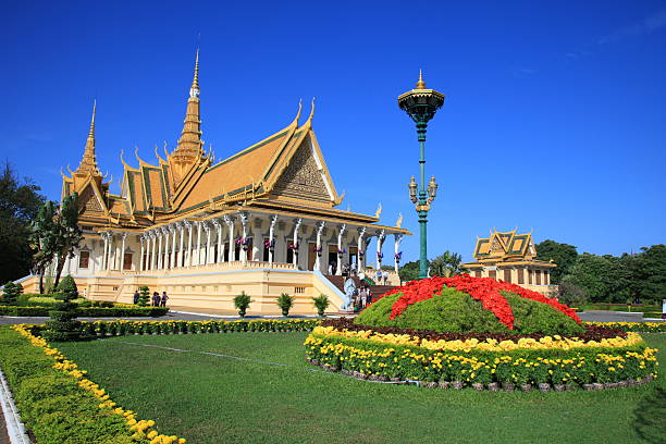 royal palace, phnom penh - phnom penh - fotografias e filmes do acervo