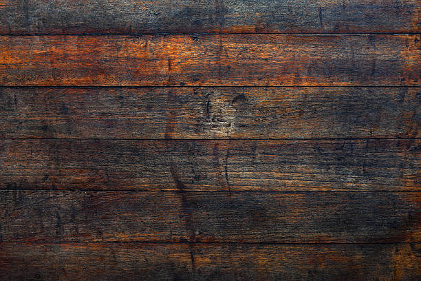 vieux plancher en bois de fond. - old textured wood cracked photos et images de collection