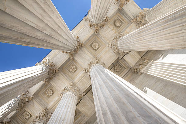 верховный суд колонн - courthouse government column washington dc стоко�вые фото и изображения