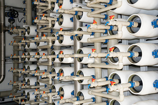 mediterráneo instalación de desalinización - desalination fotografías e imágenes de stock