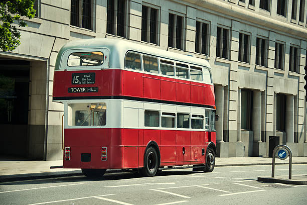 istock Vintage London Double Decker Bus 453485661