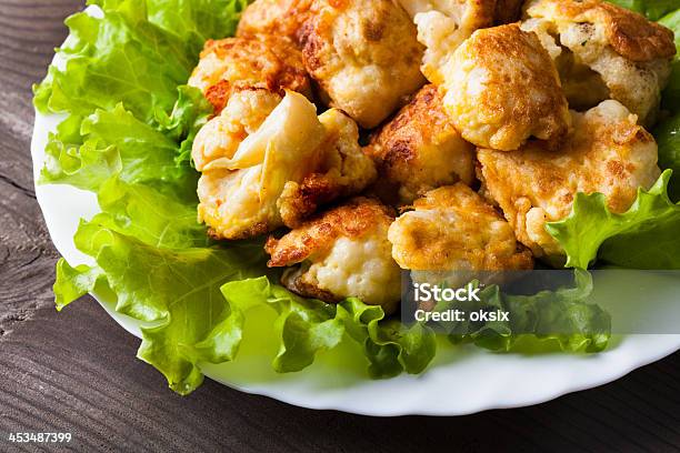 Fried Cauliflower Stock Photo - Download Image Now - Appetizer, Backgrounds, Boiled