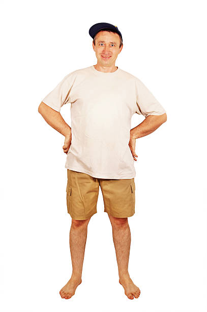 istock Barefoot happy and satisfied man 453487465