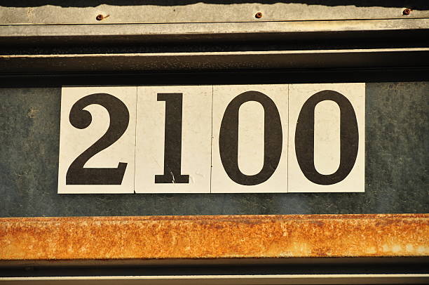istock Street address white number year 2100 future 453488099