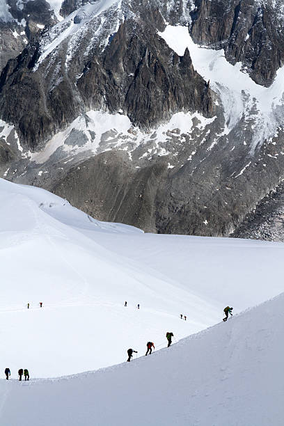 istock Climbing Aiguille de Midi, Mont Blanc 453488449