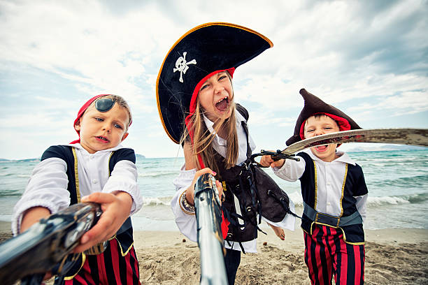 istock Attack of the crazy little pirates 453489965