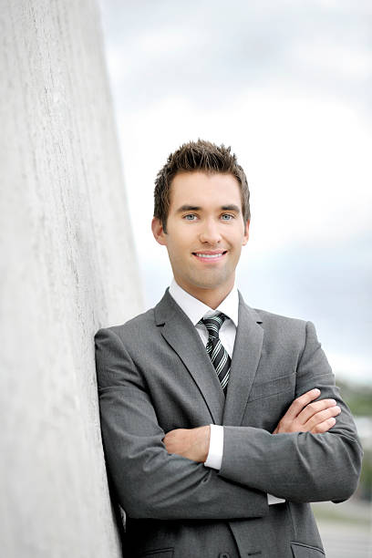 istock Happy young business man 453490163