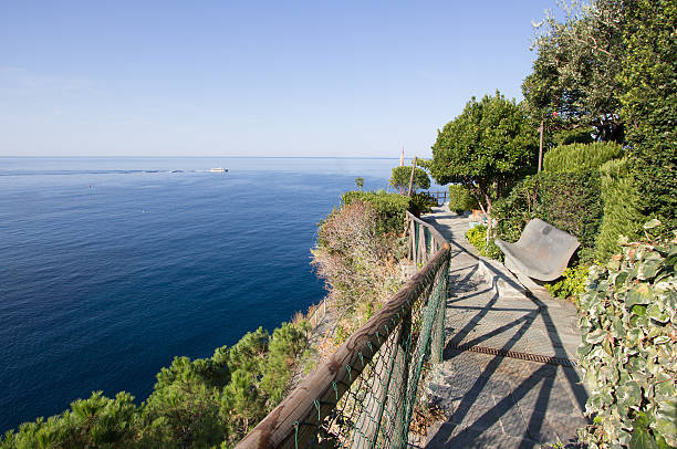 The Way of Love is a coastal park overlooking the sea that winds around the Cinque Terre on the Italian Riviera