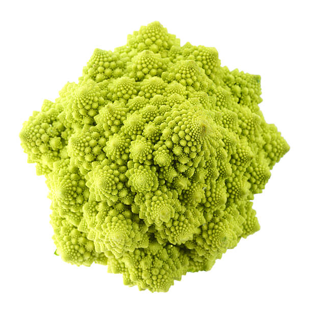 цветная капуста - romanesco broccoli стоковые фото и изображения