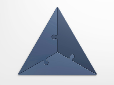 isolated triangle to place concepts with clipping path