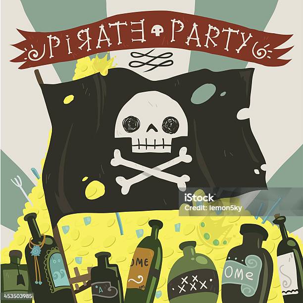 해적선 천문학자 카드 Pirate Party - Sweden에 대한 스톡 벡터 아트 및 기타 이미지 - Pirate Party - Sweden, 검은색, 경계 표지
