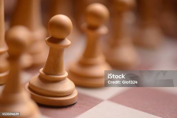 Line Of Defense Stock Photo - Download Image Now - Aggression, Chess, Chess Board