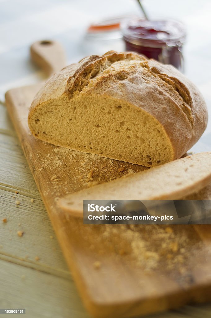 Pão de Soda de carolo e Jam - Royalty-free Alimentação Saudável Foto de stock