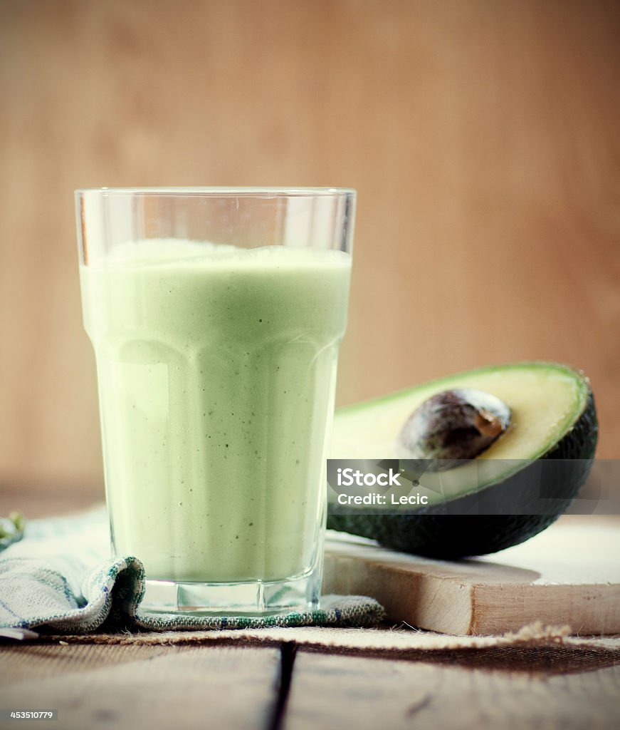 A picture of an avocado smoothie Avocado smoothie Avocado Stock Photo