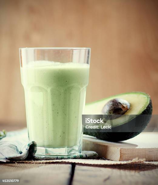 A Picture Of An Avocado Smoothie Stock Photo - Download Image Now - Avocado, Cream - Dairy Product, Dessert - Sweet Food