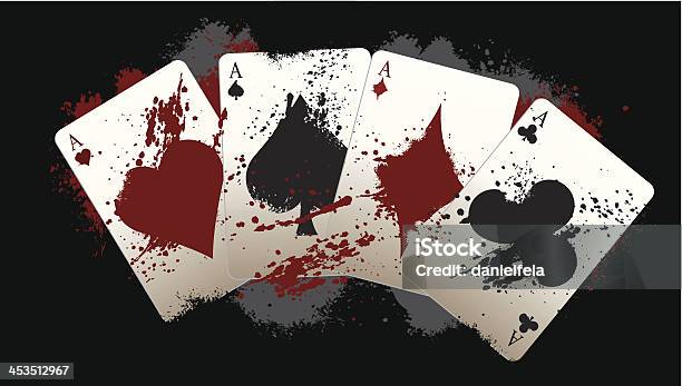 Grunge Poker Aces Stock Illustration - Download Image Now - Backgrounds, Casino, Dirty