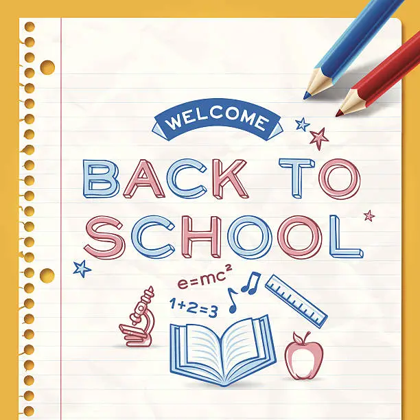 Vector illustration of Back to School Background