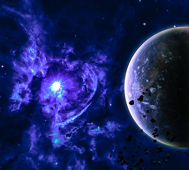 istock Beautiful space background. Elements of this image furnished by NASA 453514117