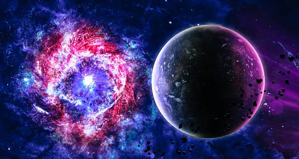istock Beautiful space background. Elements of this image furnished by NASA 453514119