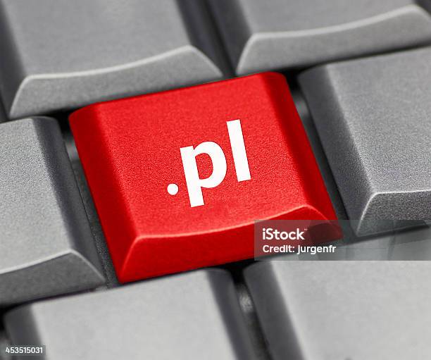 Computer Key Internet Suffix Of Poland Stock Photo - Download Image Now - Business, Choosing, Communication
