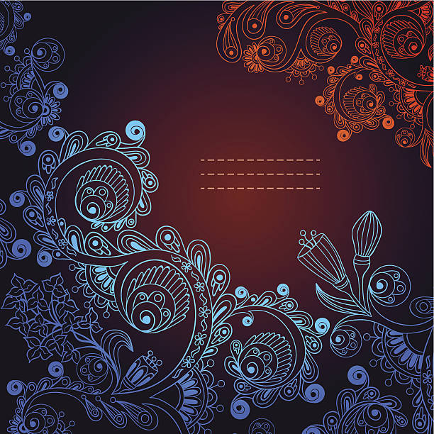 illustrations, cliparts, dessins animés et icônes de vector floral fond décoratif. - abstract circle design element floral pattern