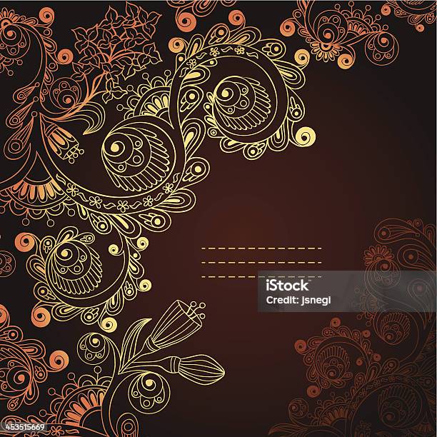 Vector Floral Decorative Background Stock Illustration - Download Image Now - Abstract, Anniversary, Art