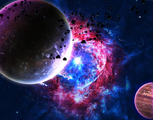 istock Beautiful space background. Elements of this image furnished by NASA 453515819