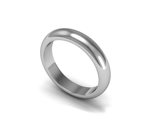 istock The beauty wedding ring on white background 453521985
