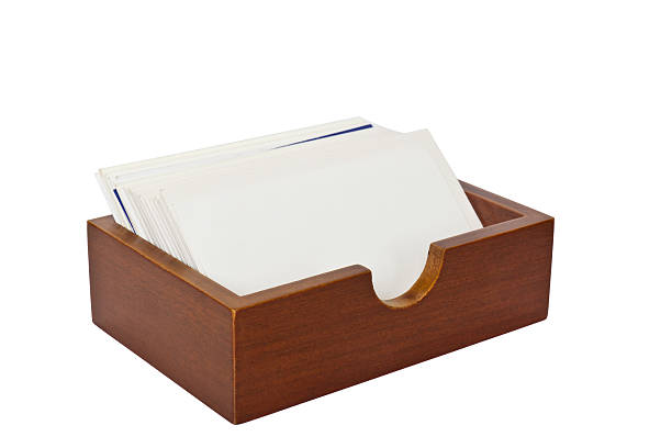 istock Wooden card holder 453522927
