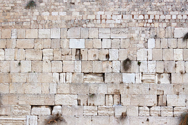 muralla occidental el templo de jerusalén - the western wall wall east city fotografías e imágenes de stock