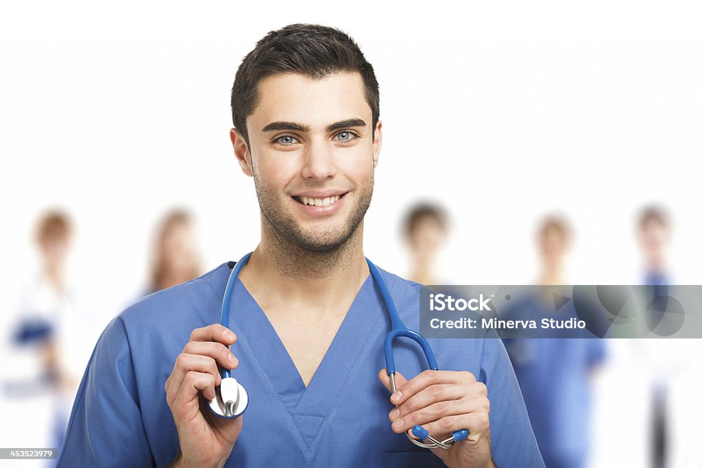 Bonito Jovem médico - Foto de stock de Adulto royalty-free