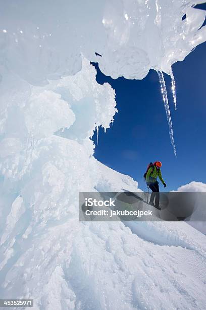 Young Woman In Winter Mountains Stock Photo - Download Image Now - Activity, Adult, Climbing