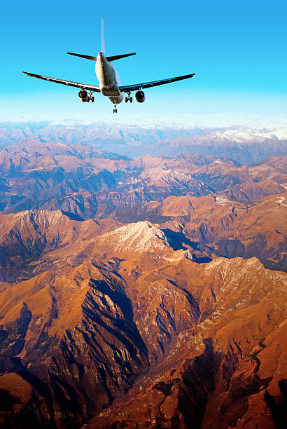 istock Aircraft in mountain landscape 453526731
