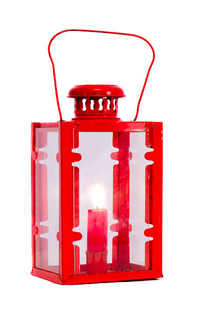 istock isolated red lamp with candle 453527493