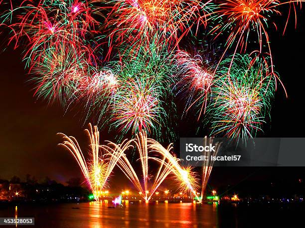 Fireworks Stock Photo - Download Image Now - Abstract, Anniversary, Backgrounds